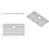 Hardware Resources Stainless Steel Bottom Grid for Handmade Single Bowl Sink (HMS200) HMS200-GRID